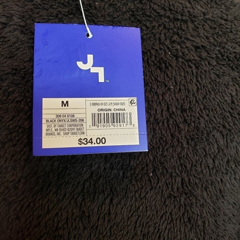 Joy Lab High Pile Sharpa Pullover Kangaroo Pocket Black Medium NEW - Picture 6 of 7